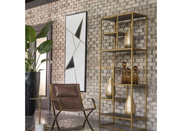 Sunpan Willis Lounge Chair - Brown Leather - Lifestyle