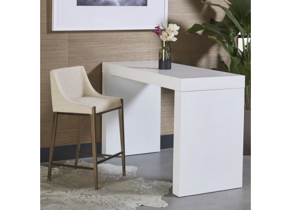 Sunpan Dionne Counter Stool in Monument Oatmeal - Lifestyle
