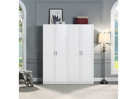 Manhattan Comfort Hopkins Modern Storage Closet 4.0  In White Set- 2