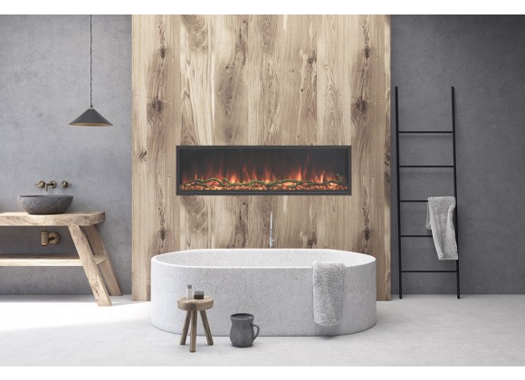 Modern Flames Landscape Pro Slim 44" / 56'' / 68'' / 80'' / 96'' Single-Sided Built-In Electric Fireplace - Lifestyle