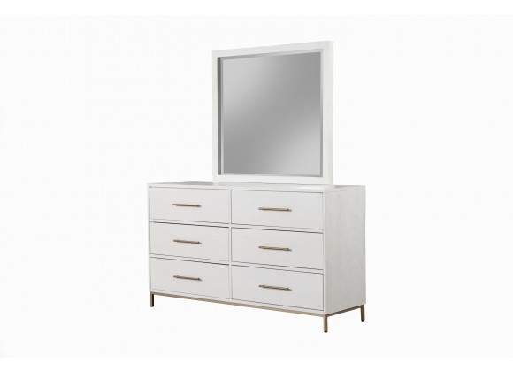Alpine Furniture Madelyn Mirror - Angled