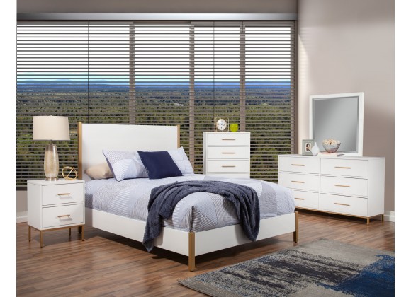 Melbourne Queen Bed, French Truffle - Lifestyle