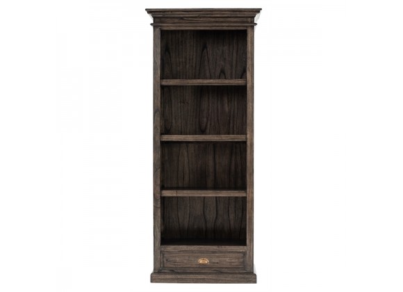 NovaSolo Halifax Mindi Wood Bookcase with 1 Drawer
