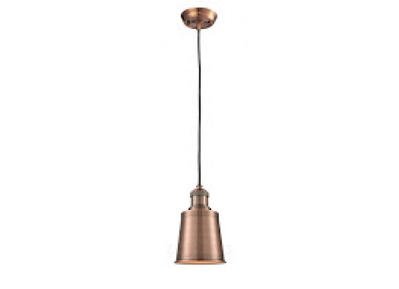 Metal Shade Pendant With 10 Feet Cord - ANTIQUE COPPER