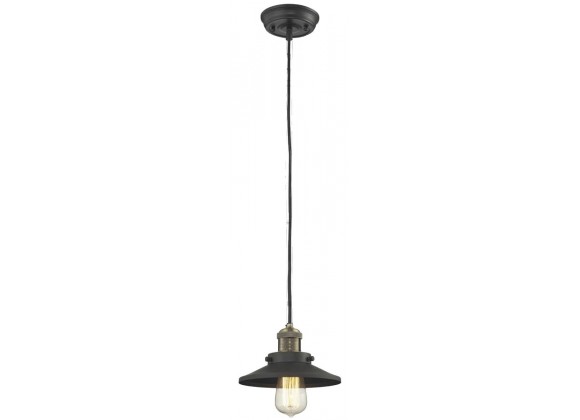 METAL SHADE - BLACK/BRUSHED BRASS