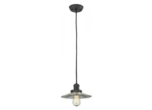 Glass Pendant With 10 Feet Cord - Oiled Rubbed Bronze