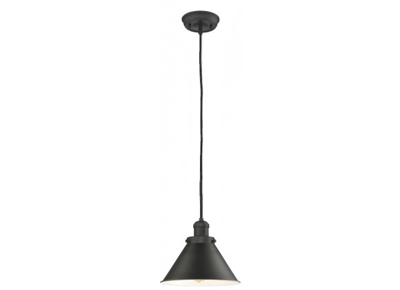 Metal Shade Pendant With 10 Feet Cord - Oiled Rubbed Bronze - METAL SHADE