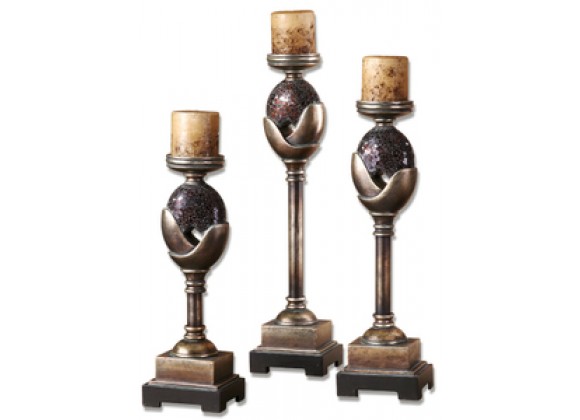 Uttermost Atara Candleholders - Set of 3