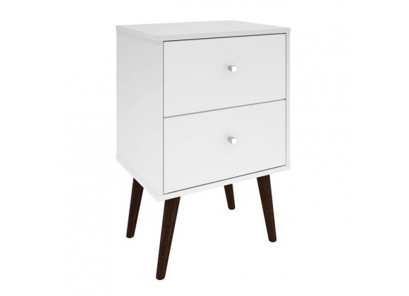 Liberty Mid Century - Modern Nightstand 2.0 (White)