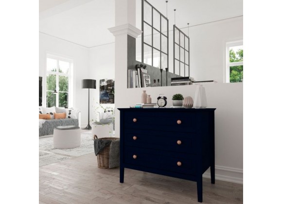 Manhattan Comfort Crown 31.29" Dresser in Tatiana Midnight Blue