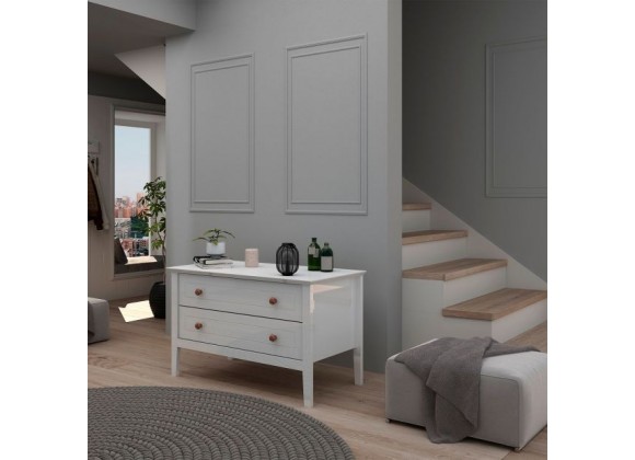 Manhattan Comfort Crown Bachelor Dresser in White