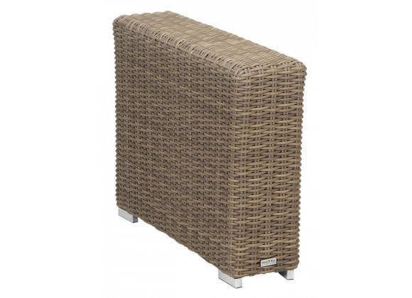 Sunset West Coronado Wicker Wedge Table - Front Side Angle