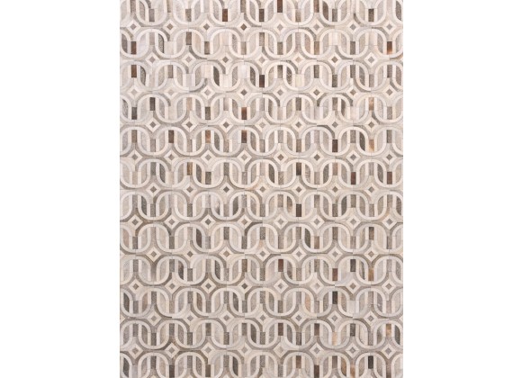 Exquisite Rugs Natural Hide Cowhide Medium Gray/Ivory Area Rug 2140-006