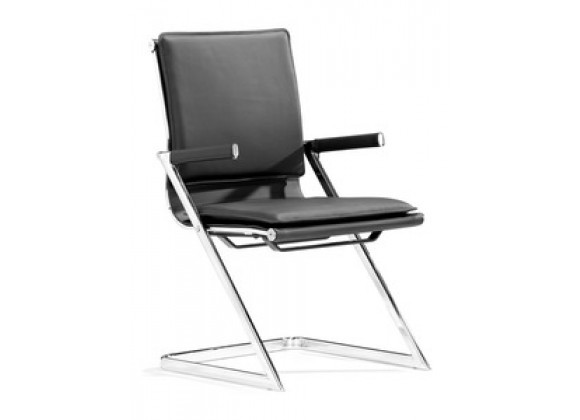 Zuo Modern Lider Plus Conference Chair in Black (Set of 2)