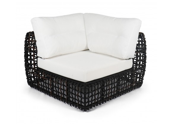 Skyline Design Dynasty Black  Corner with Sunbrella Cushion
