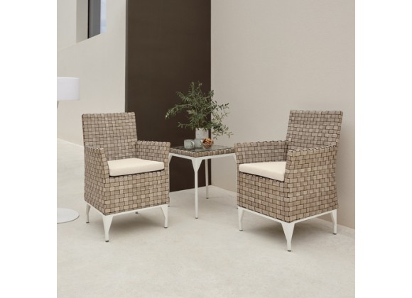 Skyline Design Brafta 3-Piece Balcony Set with Sunbrella Cushions