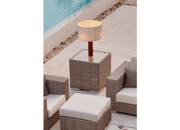 Skyline Design Paloma Side Table with Glass