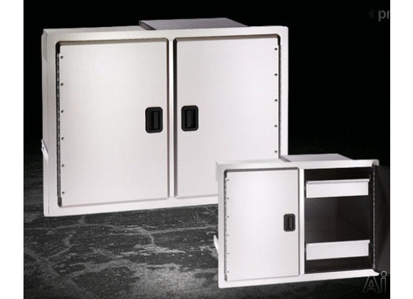 Fire Magic Legacy Double Door w Dual Drawers and Trash Tray