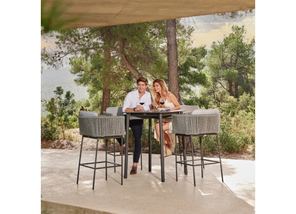 Skyline Design Boston 5-Piece Pub Set with Sunbrella Cushions