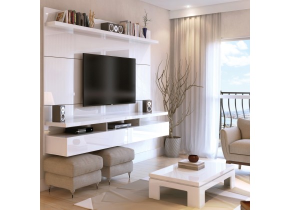 Manhattan comfort city 1.8 entertainment center in white gloss deals