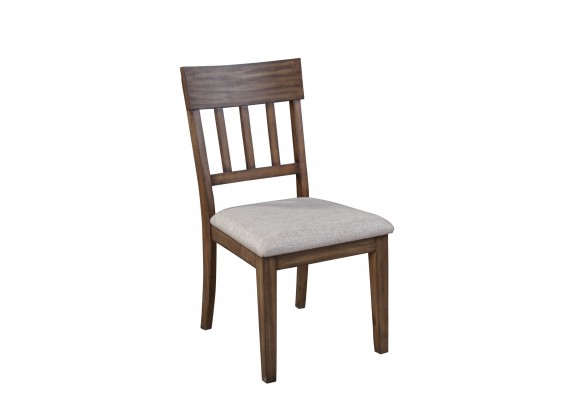 Alpine Furniture Donham Side Chairs in Brown - Set of Two - Front Side Angle