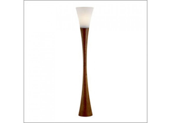 Adesso Espresso 68 Inch Hourglass Shaped Design Floor Lamp