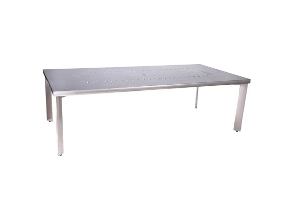 Woodard Metropolis Rectangular Dining Umbrella Table