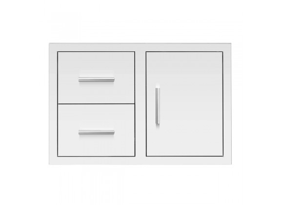 Summerset Grills 33 2-Drawer and Access Door Combo with Hidden Hinge - Masonry Frame
