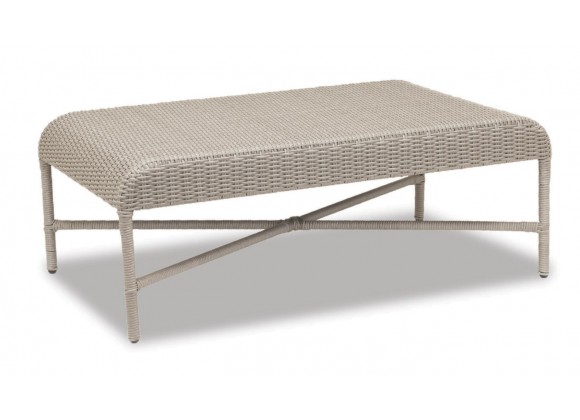 Sunset West Manhattan Wicker Coffee Table  -Front Side Angle