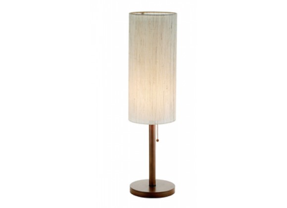 Adesso Hamptons Walnut Finish Contemporary Home Table Lamp