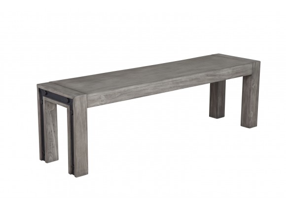 Alpine Furniture Fallon Bench - Angled