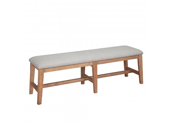 Alpine Furniture Olejo Bench in Natural - Angled