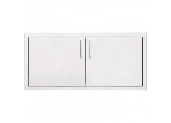 Summerset Grills 36 2-Drawer Dry Storage Pantry & Enclosed Cabinet Combo - Front