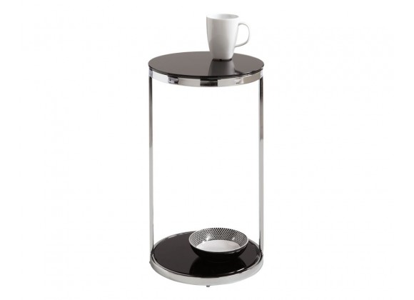 Sunpan Benjamin End Table - Front Angle with Decor