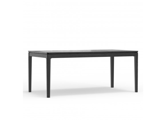 Alpine Furniture Cove Rectangular Dining Table in Vintage Black - Angled