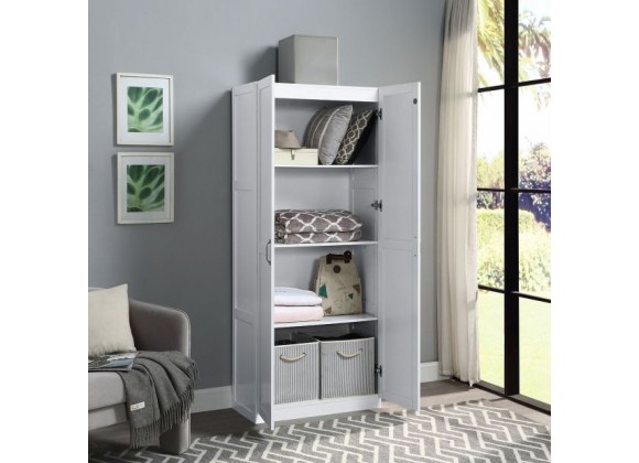 Manhattan Comfort Hopkins Modern Storage Closet 3.0 In White