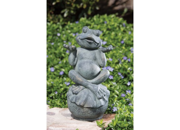 Alfresco Home Care-Free Frog Garden Statue - Lifestyle
