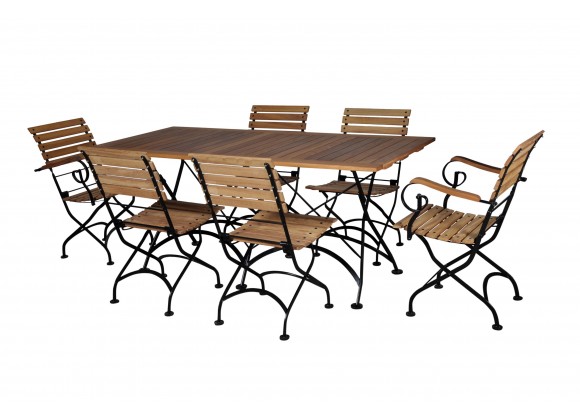 French Café Bistro Dining Set - 7 Pieces