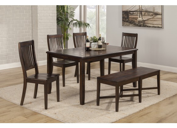 Alpine Furniture Rustica Side Chairs in Dark Espresso - Lifestyle