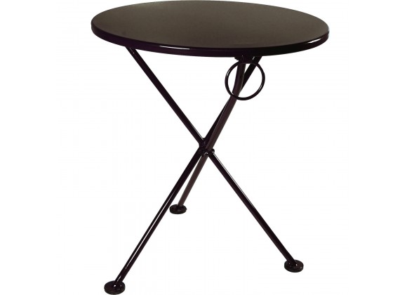 Furniture Designhouse French Cafe Round Bistro 3-leg Round Folding Bistro Table