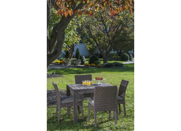 Alfresco Home Cornwall 5-Piece Woven Wood Set - Lifestyle