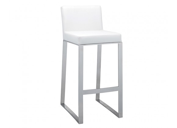 Architect Barstool - White - Angled View