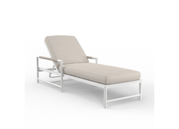 Sunset West Sabbia Chaise with Echo Ash Cushion