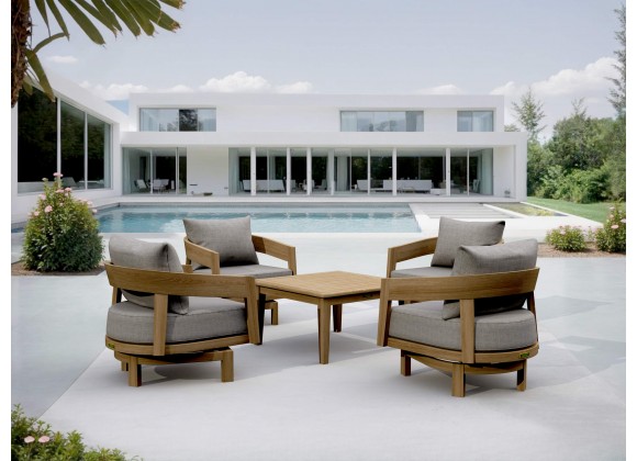 Anderson Teak Toscana 5-pc Deep Seating Swivel Set