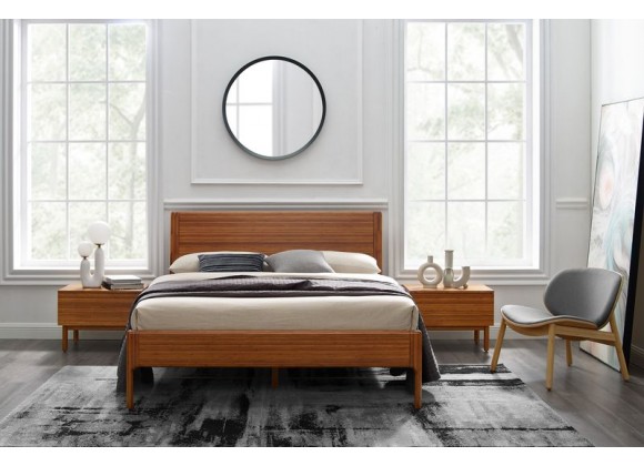 Greenington Ventura Queen / King Platform Bed Amber - Lifestyle