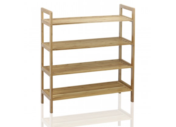 Oceanstar 4-Tier Bamboo Shoe Rack - Natural - Lifestyle