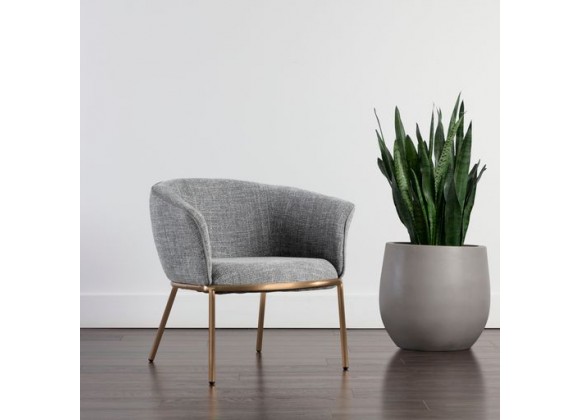 Sunpan Nadine Lounge Chair Chacha Grey - Lifestyle