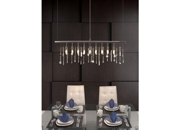 Zuo Modern Shooting Stars Ceiling Lamp Chrome - Lifestyle