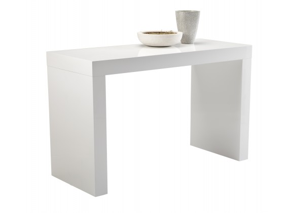 Sunpan Faro Counter Table - High Gloss White