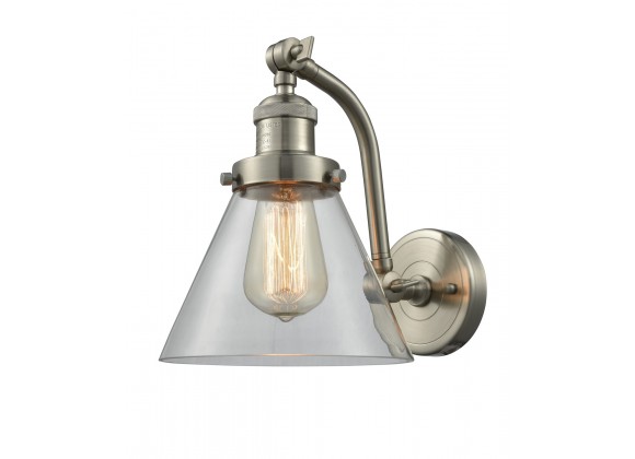 Double Swivel Wall Sconce - CLEAR  GLASS